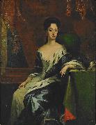 david von krafft Portrait of Princess Hedvig Sofia of Sweden, Duchess of Holstein-Gottorp oil